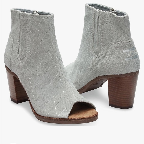 TOMS Women's Majorca Booties in Heather Grey Size 11 - Picture 1 of 10